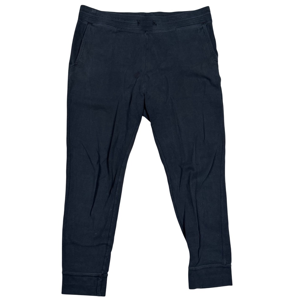 American Giant Joggers XL 37x28.5 Sweatpants Black Tapered Cotton Casual Basic